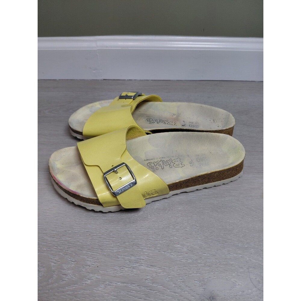 BIRKI'S by BIRKENSTOCK Buckle Sandals Women Size 38EU 7US Yellow